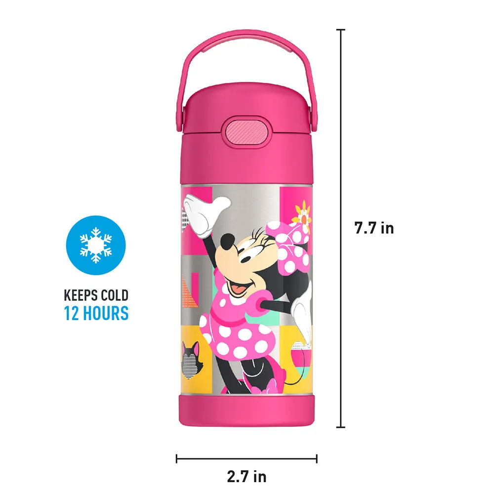 12oz FUNTAINER® WATER BOTTLE MINNIE MOUSE BOWTIQUE