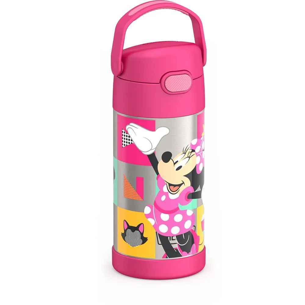 12oz FUNTAINER® WATER BOTTLE MINNIE MOUSE BOWTIQUE