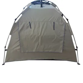 2-5 Person Dark Beige Waterproof Family Camping Dome Tent - 80.7"L