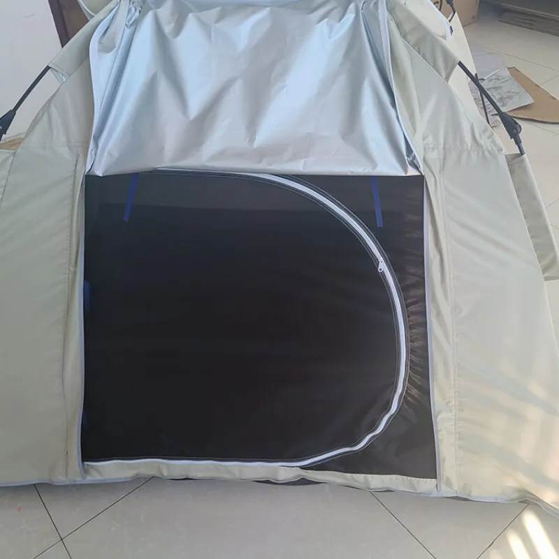 2-5 Person Dark Beige Waterproof Family Camping Dome Tent - 80.7"L