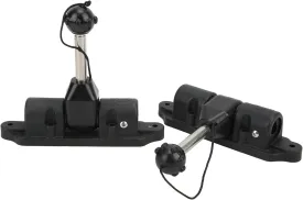 2PCS Kayak Paddle Lock Holder, Sturdy ABS Material, 360 Rotatable, Easy to Install, Portable and Practical Gadget for Inflatable Boats, Canoes, Rafts, Dinghies and More