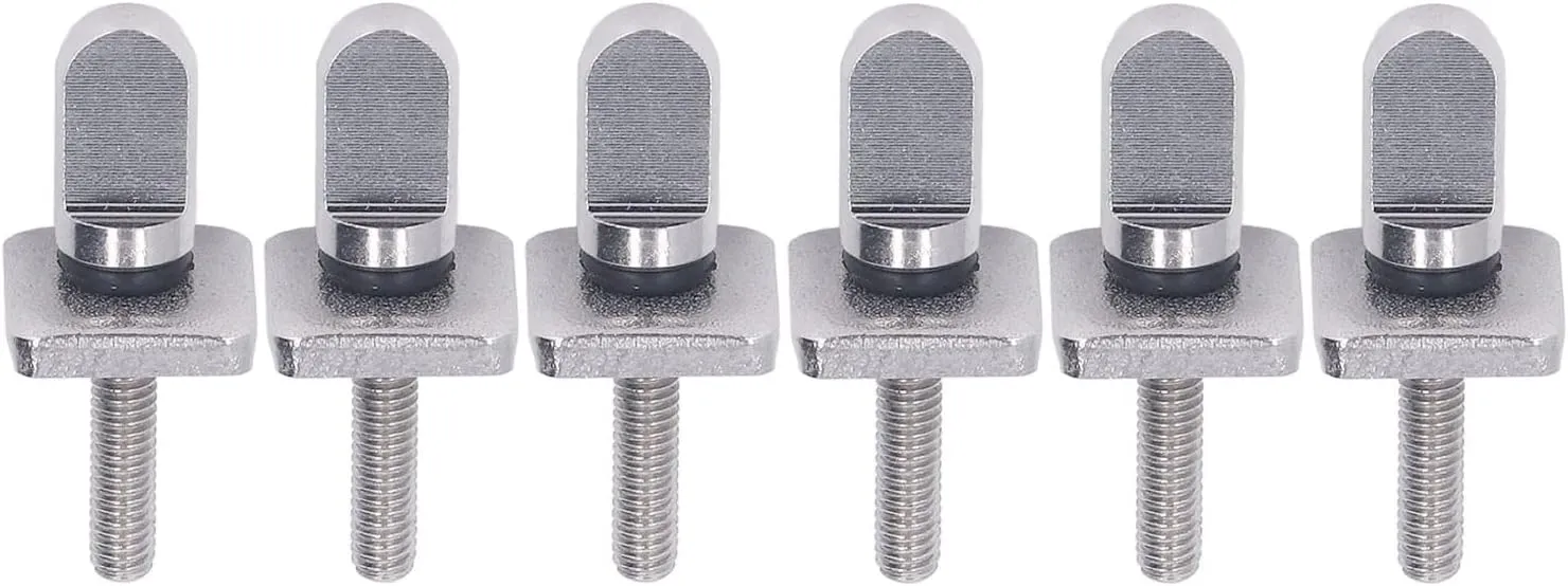 316 Stainless Steel Fin Screws, No Tool Surfboard Fin Screws Paddle Board Fin Replacement for SUP Paddleboard Longboard Surfing Accessories(1.3x0.6x0.6in)