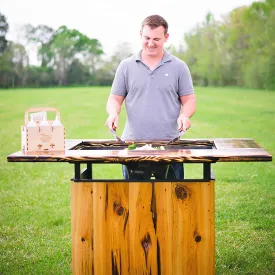 Backyard Hibachi Grill Pecky Cypress - BY-BHPOGPC