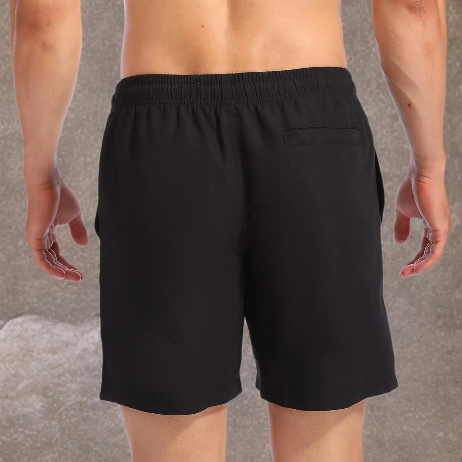 Biwisy Mens Swim Trunks Quick Dry Swim Shorts with Mesh Lining Funny Beach Shorts