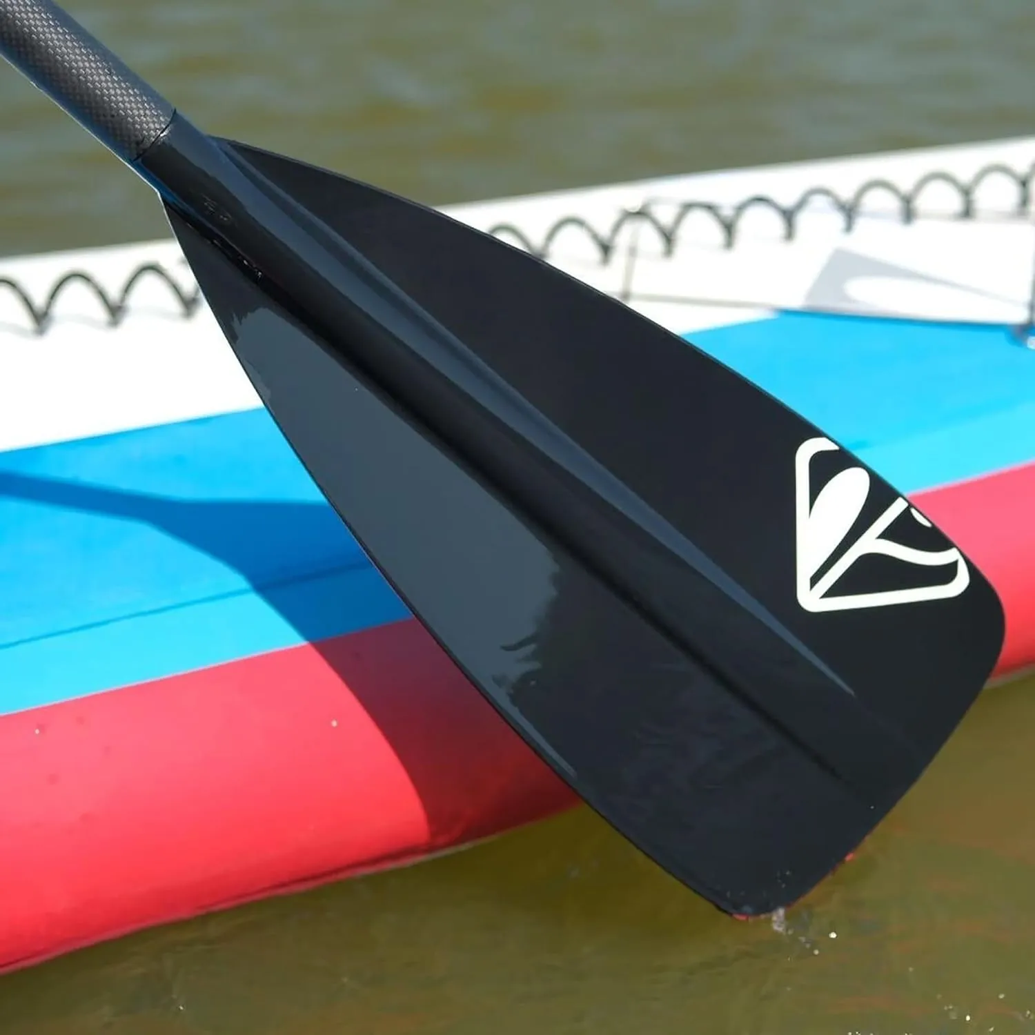 Boardworks 2 Piece SUP Stand Up Paddle Board Paddle | 95 Sq. in. Fiberglass/Nylon Blade | 68-82 Inches