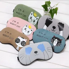 Eye Mask Soft Padded Sleep Travel Shade Cover Rest Relax Sleeping Blindfold