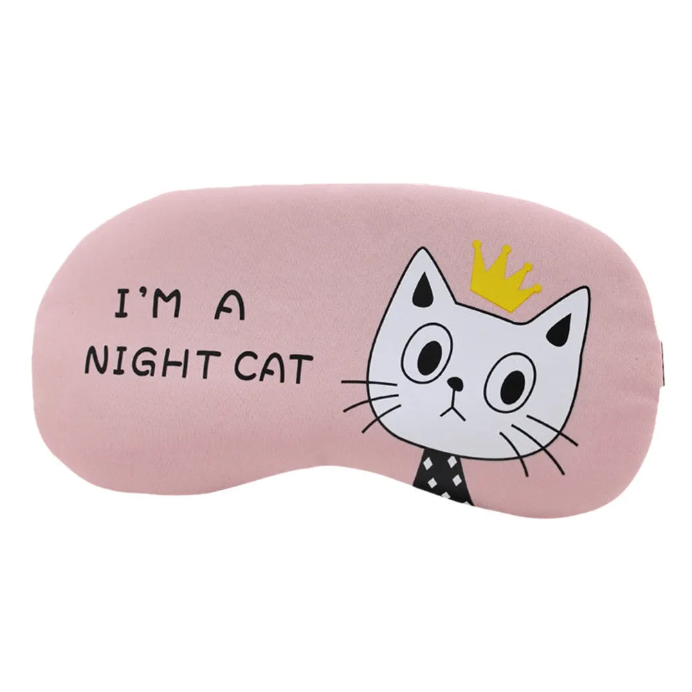 Eye Mask Soft Padded Sleep Travel Shade Cover Rest Relax Sleeping Blindfold