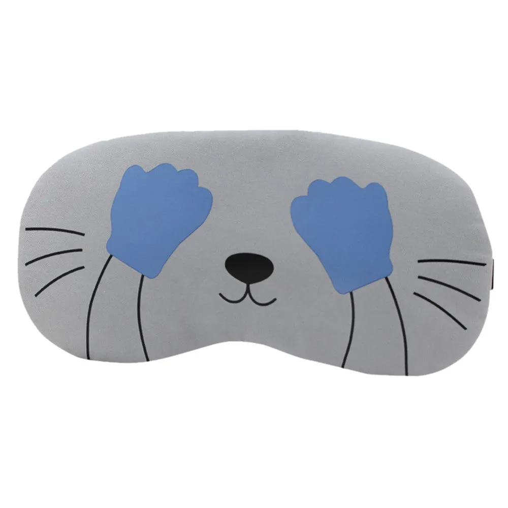 Eye Mask Soft Padded Sleep Travel Shade Cover Rest Relax Sleeping Blindfold