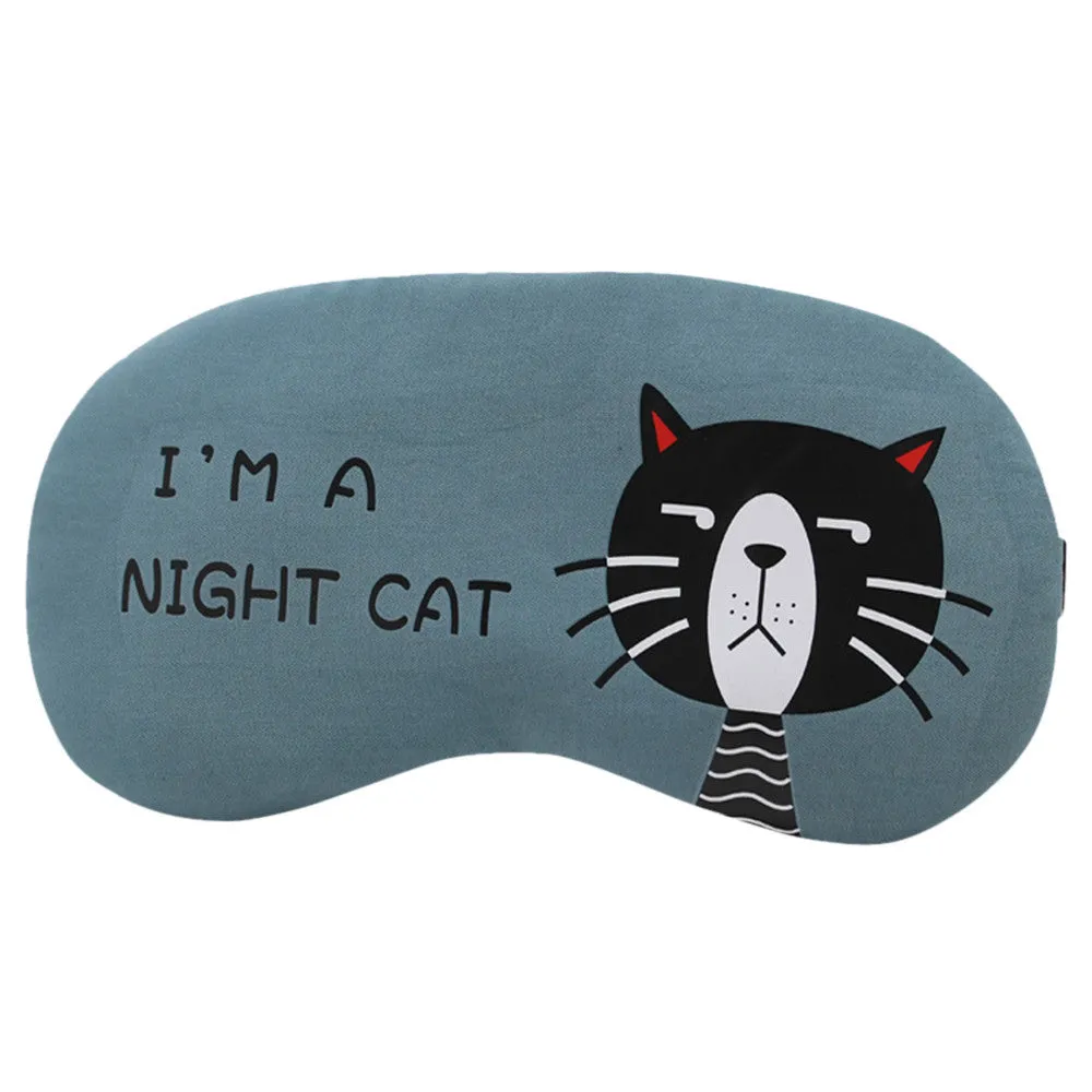 Eye Mask Soft Padded Sleep Travel Shade Cover Rest Relax Sleeping Blindfold