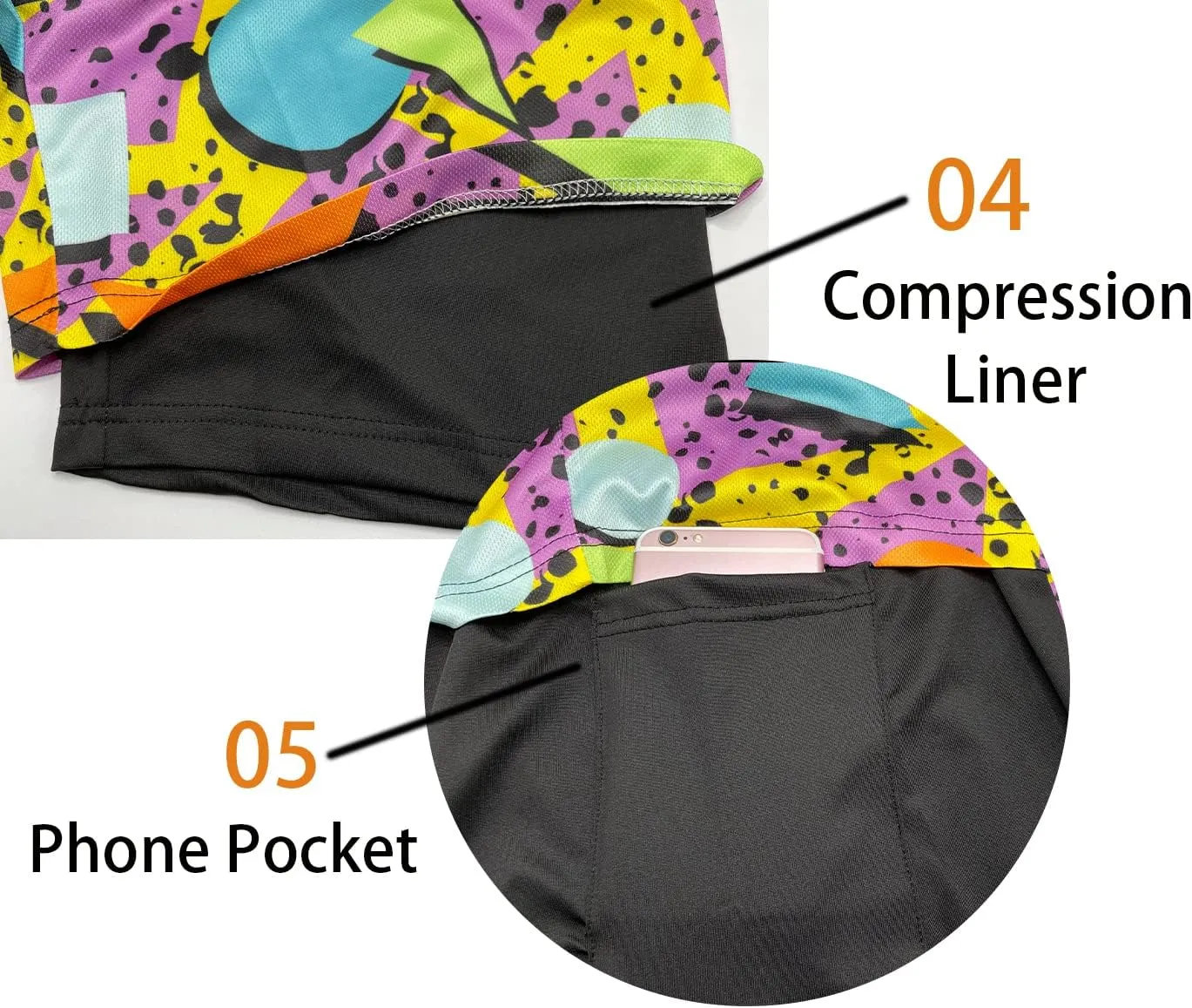 feelacle Mens Swim Trunks 9 Inch Inseam Board Shorts Beach Swimwear Bathing Suit with Compression Liner and Pockets