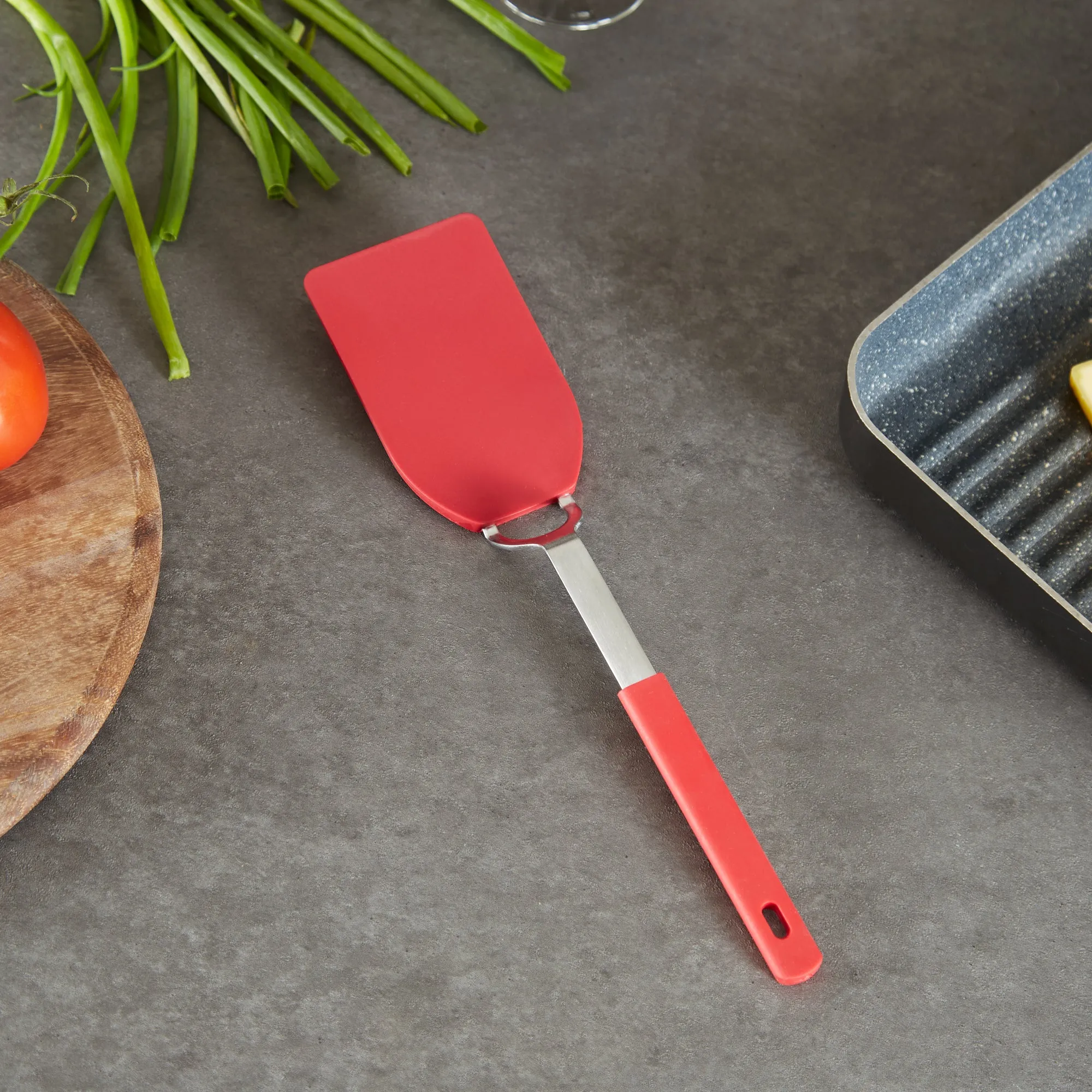 Flexible Nylon Spatula - Med - Red