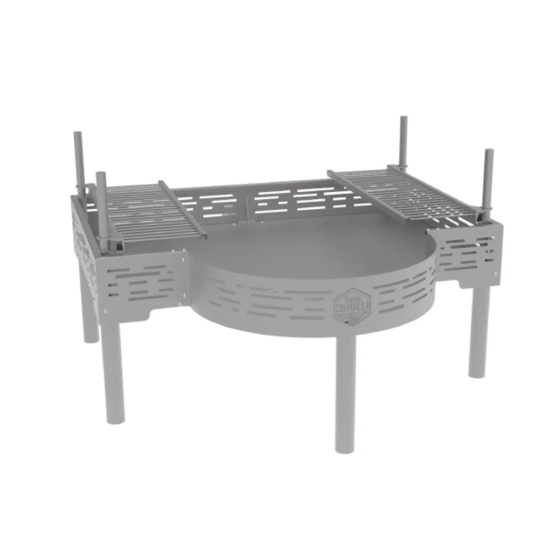 Fuego Criollo BAE Stainless Steel Firepit with Grill