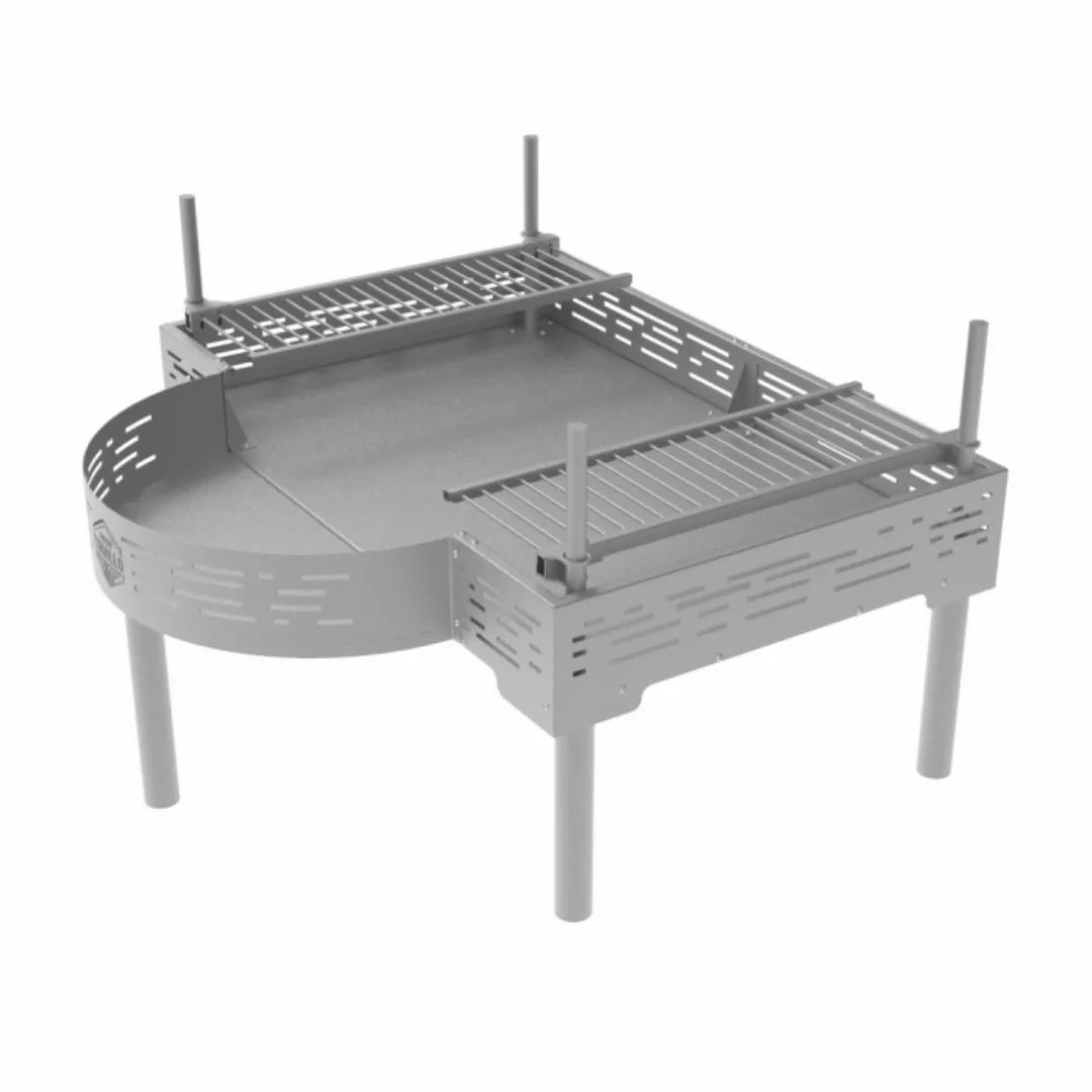 Fuego Criollo BAE Stainless Steel Firepit with Grill