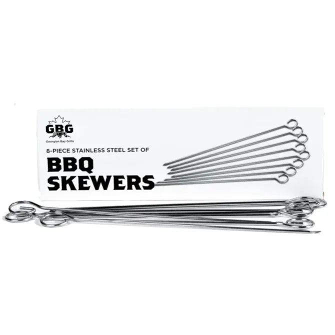 Grill Accessories - Georgian Bay Leisure 8 Piece Skewer Set, GRILLSKSS