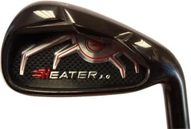 Heater 3.0 Series Black Plasma Golf Iron Set  2 inch Over XL Big & Tall Men's 8-Piece Set (4-PW, SW) Right Handed Regular Flex R Flex Club (Tall 6'3"  /  2" Over) with Jumbo Black Pro Velvet Grip