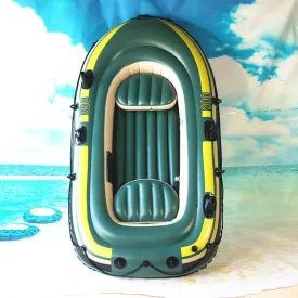 Inflatable Kayak Thickened Pressure Inflatable Boat Comfortable and Stable Kayaking - Inflatable Rowing Boat Including Paddle and Pump with 150kg Load Capacity Inflatabl