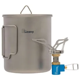Ion Micro Titanium Stove & Ultra-Light Space Saver Titanium Mug Combo