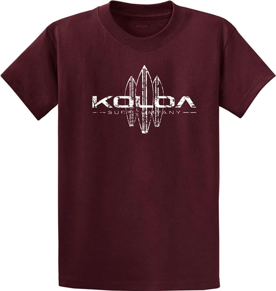 Koloa Vintage Surfboard Logo T-Shirts in Regular, Big and Tall Sizes