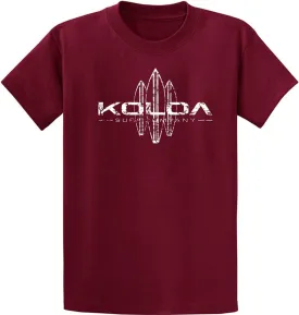 Koloa Vintage Surfboard Logo T-Shirts in Regular, Big and Tall Sizes