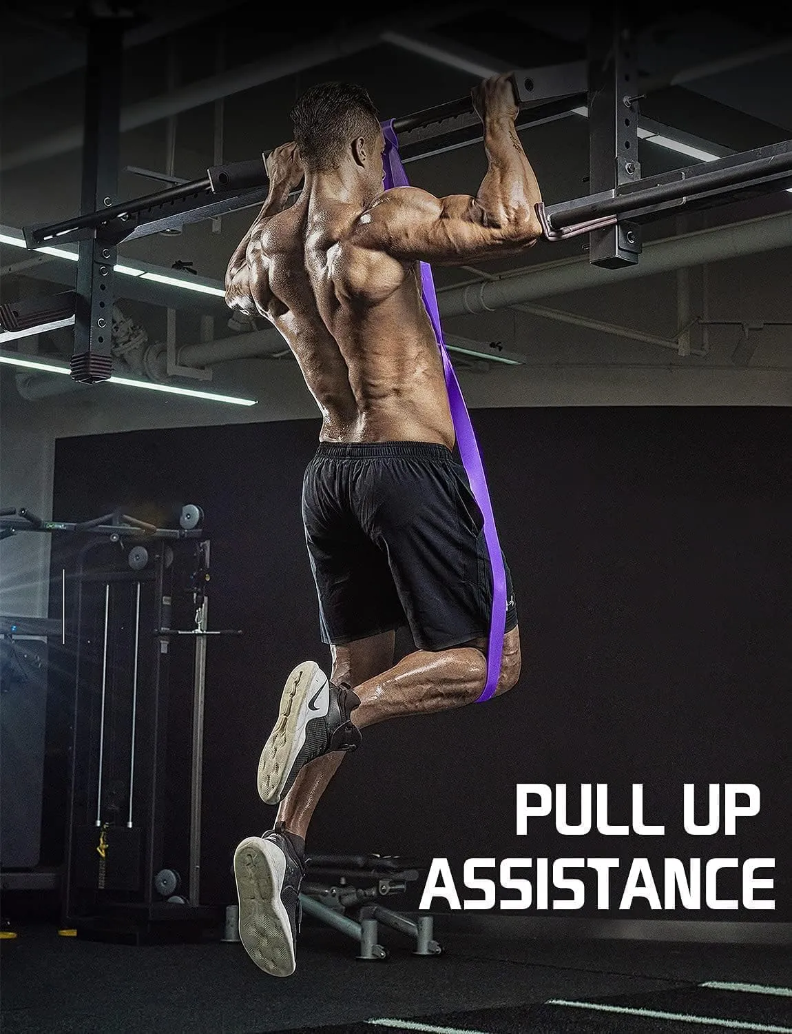 LEEKEY Resistance Bands Set for Pull-Up Assistance & Full-Body Training, Multi-Level Exercise Bands with Bag for Home Workouts, Physical Therapy, Strength Training (Men/Women)