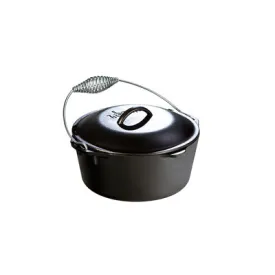 LODGE 5 QT DUTCH OVEN w/ BAIL HANDLE