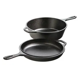 Lodge Logic 3.2qt Dutch Oven with Fry Pan Lid