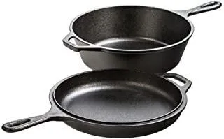 Lodge Logic 3.2qt Dutch Oven with Fry Pan Lid