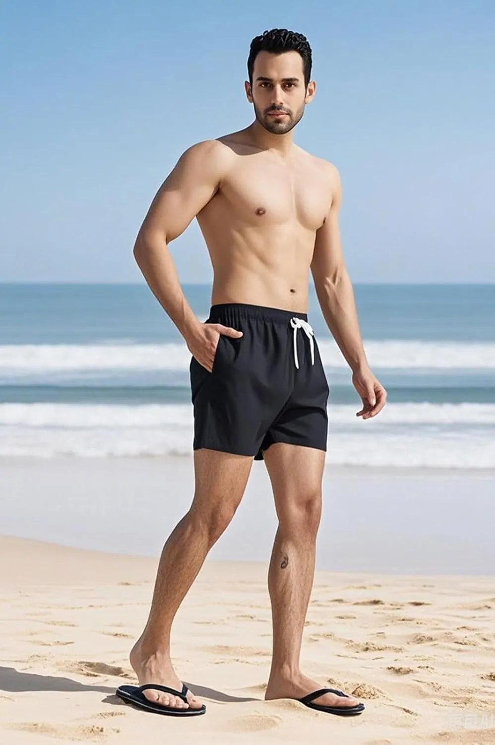 Men's Swim Trunks 5 Inch Quick Dry Board Shorts Mesh Lining Swimming Trunks Beach Shorts for Men Bathing Suits