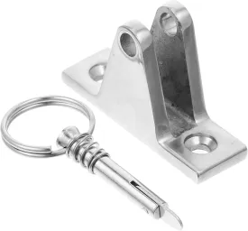 Milisten Bimini Deck Hinge with Pin Stainless Steel Boat Deck Hinge High Polished Finish Durable Design for Kayaks Canoes Fishing Boats and Rafts