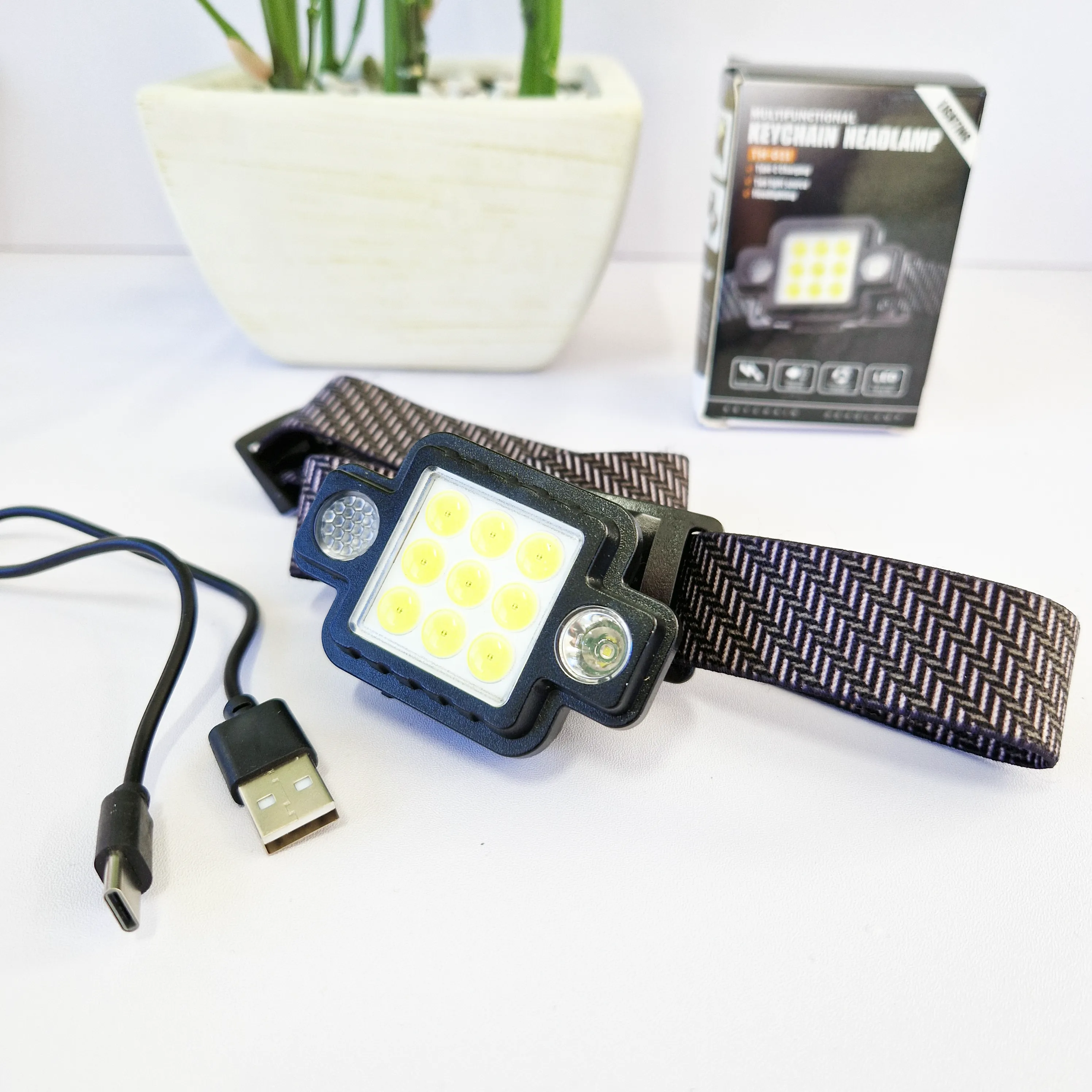 Multifunctional Detatchable Rechargeable LED Headlamp