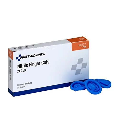 Nitrile Finger Cots, 24 Per Box - W-90377