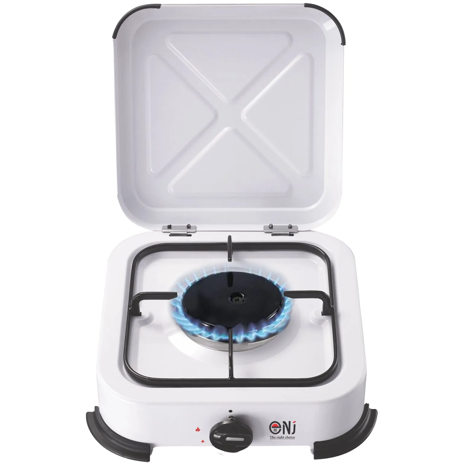 NJ-01 Lightweight Camping 1 Burner Gas Stove with Cover LPG Outdoor