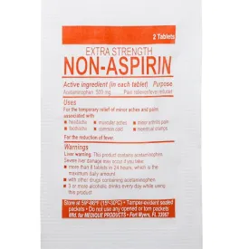 Non Aspirin pain reliever 2 tablets
