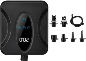 Paddle Board Pump, Air Pump Portable Paddle Board Pump 20Psi High Pressure Electric Air Compressor Pump Inflation Pump with 6 Nozzles for Inflatable Boat Pool Surfboard Stand-Up Paddle Board