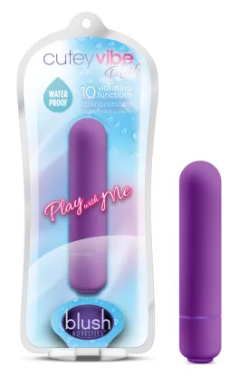 Play With Me By Blush® | Cutey Vibe Plus Purple 3.25-Inch Vibrating Bullet
