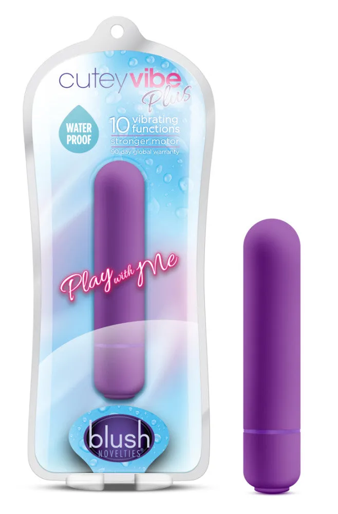 Play With Me By Blush® | Cutey Vibe Plus Purple 3.25-Inch Vibrating Bullet