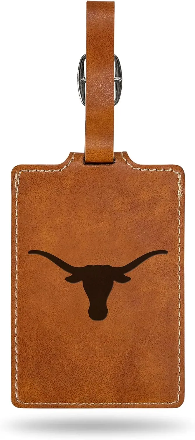 Rico Industries NCAA Alabama Crimson Tide Laser Engraved Ultra Suede Luggage Tag - Includes ID Card