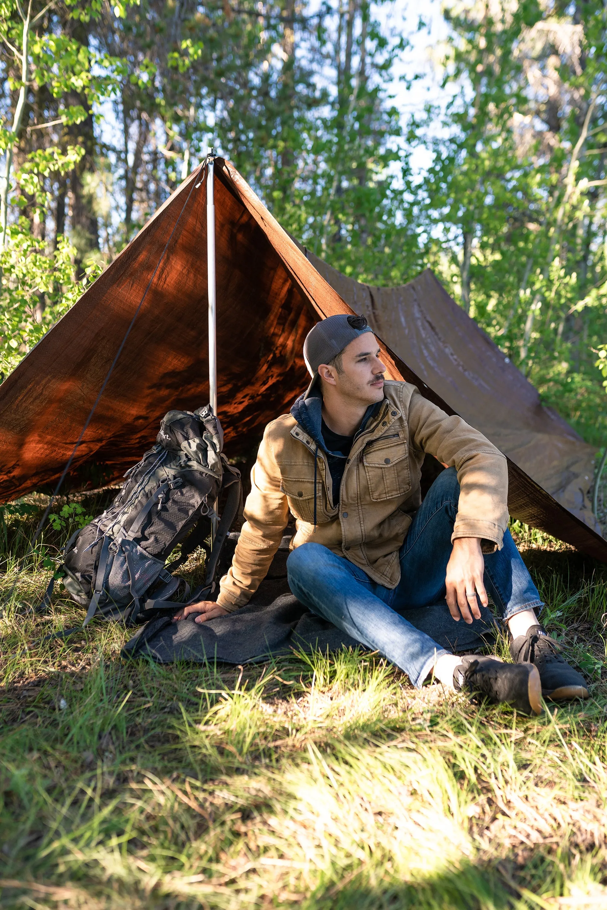 Rip Stop Tarp - 12 Ft X 14 Ft - Brown - Standard Duty