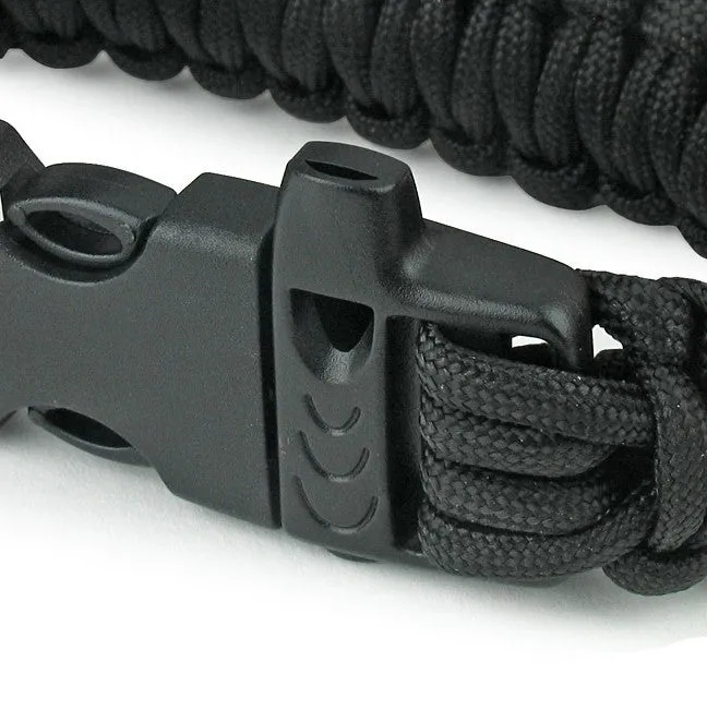 SAS Survival Paracord Bracelet 550lbs With Whistle