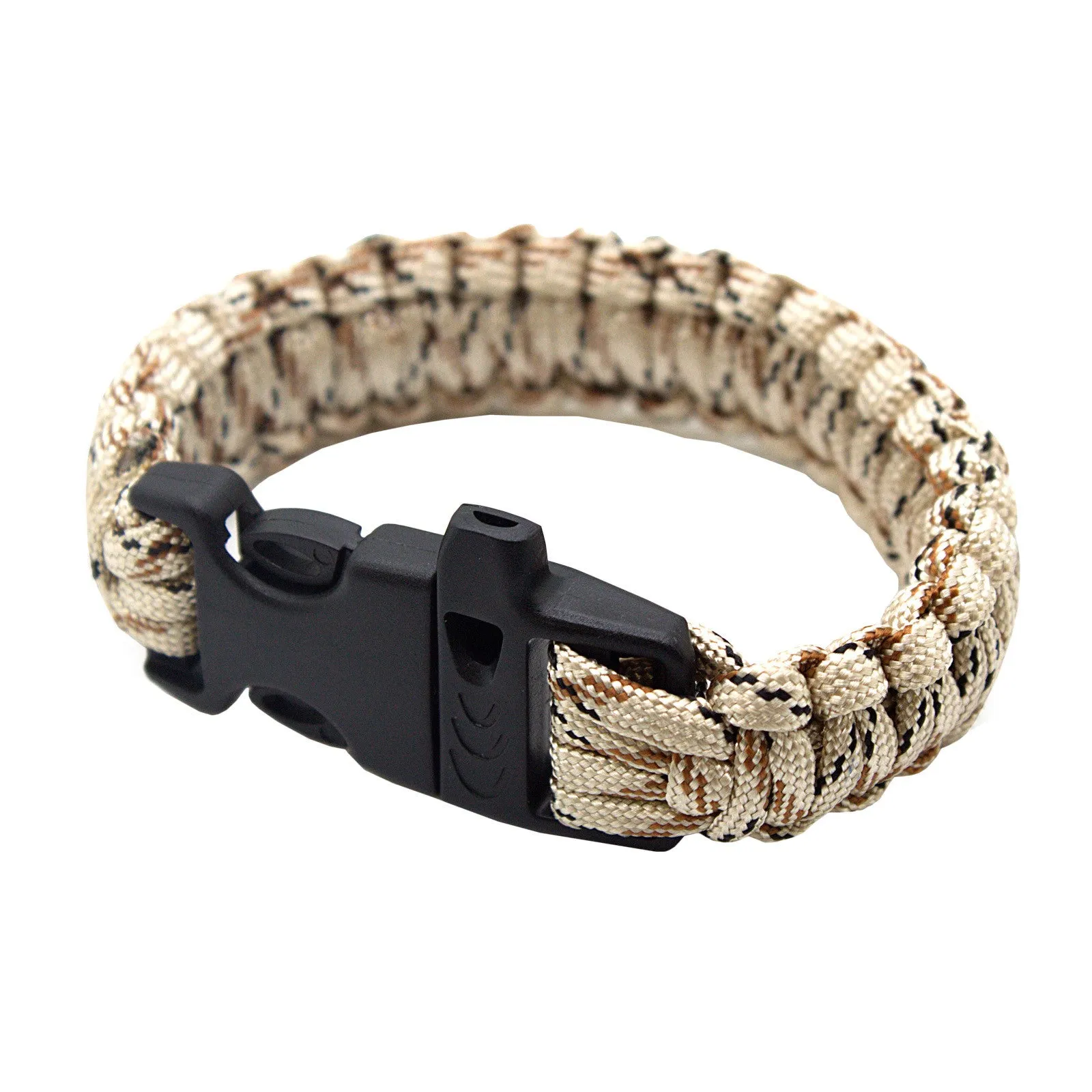 SAS Survival Paracord Bracelet 550lbs With Whistle