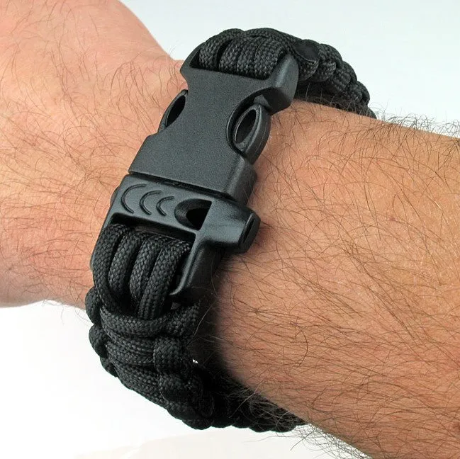 SAS Survival Paracord Bracelet 550lbs With Whistle