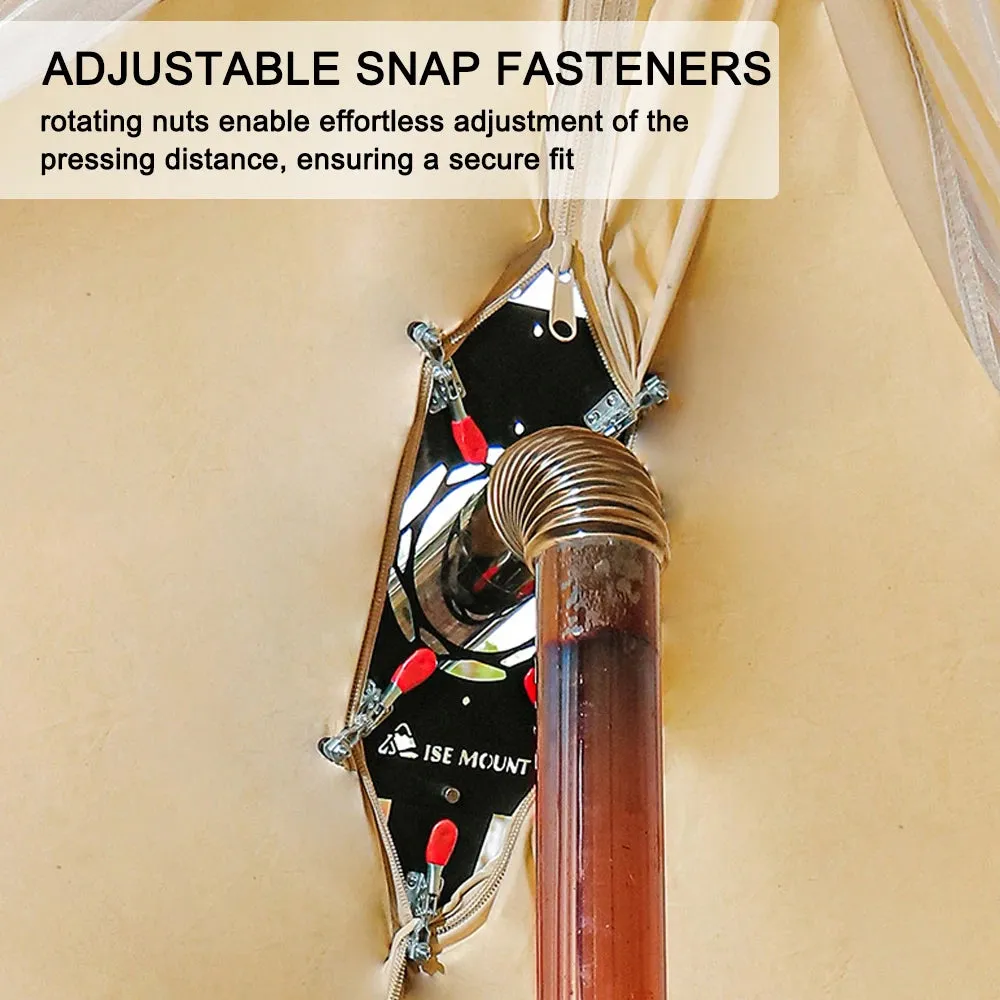 Tent Chimney Anti-Scald Plate Clip-on Stove Jack Camping Tent Protector No-Opening Tent Chimney Guard for Chimneys