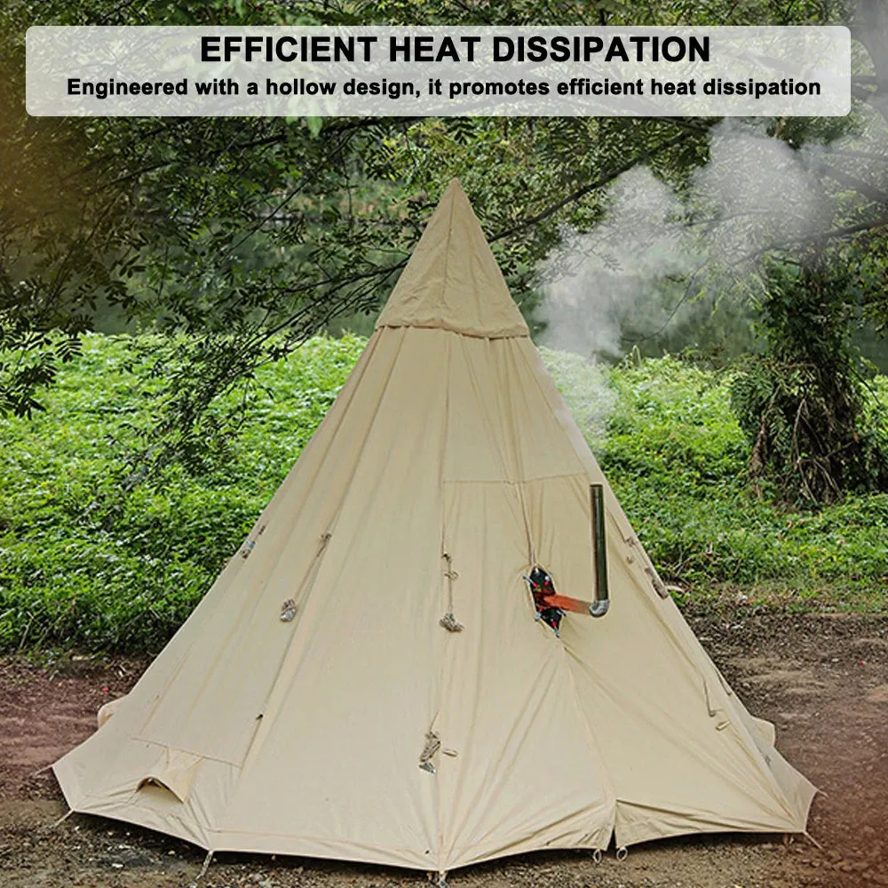 Tent Chimney Anti-Scald Plate Clip-on Stove Jack Camping Tent Protector No-Opening Tent Chimney Guard for Chimneys