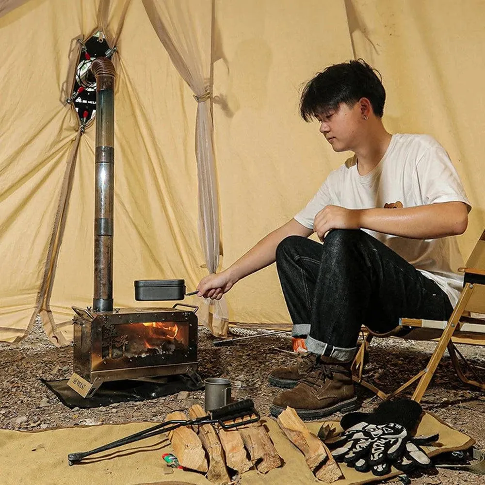 Tent Chimney Anti-Scald Plate Clip-on Stove Jack Camping Tent Protector No-Opening Tent Chimney Guard for Chimneys