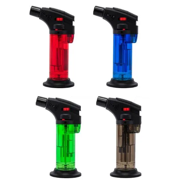 Transparent Refillable Gas Blow Lighter Torch