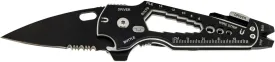 TRUE SmartKnife  15-in-1 Multi-Tool | Super Sharp Black Oxidized Pocket Knife and Multi-Tool