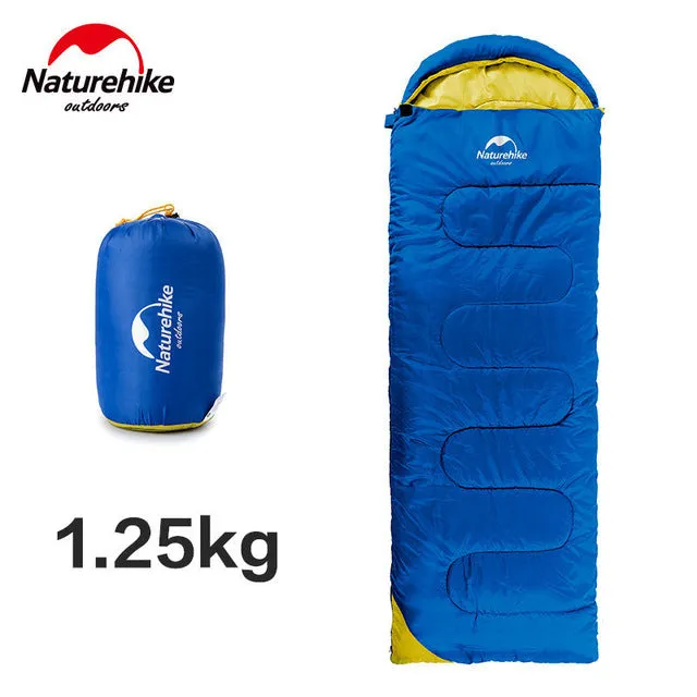 Waterproof Ultralight Spring Autumn Outdoor Camping hiking Envelope Sleeping Bag with Cap