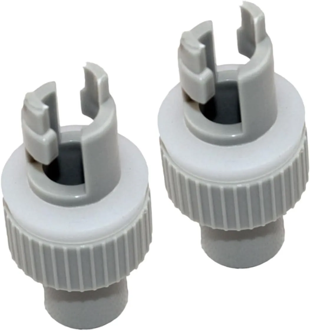 Yardwe 2pcs Inflatable Boat Pump Adapter Pump Converter for Stand Up Paddle Board and Kayak Durable Valve Connector for Easy Installation and Outdoor Use Grey